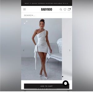 White One-Shoulder Dress